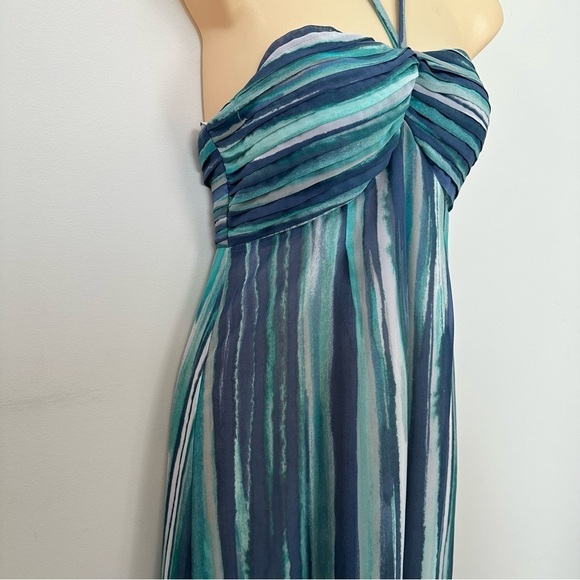 LC Lauren Conrad Teal and Navy Maxi Dress - Picture 5 of 8